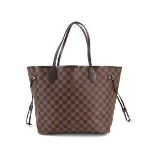 Louis Vuitton Damier Neverfull MM Tote Bag Ebene Brown